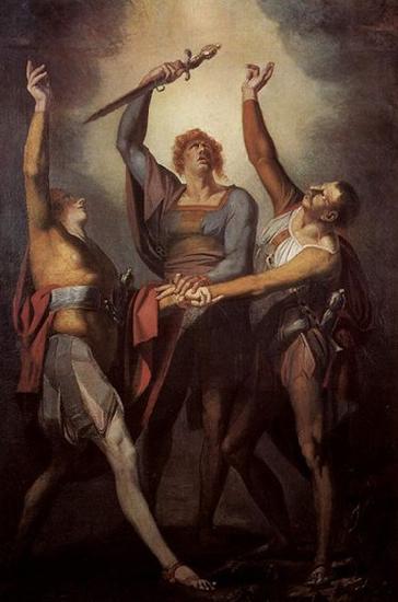 Henry Fuseli Die drei Eidgenossen beim Schwur auf den Rutli oil painting image